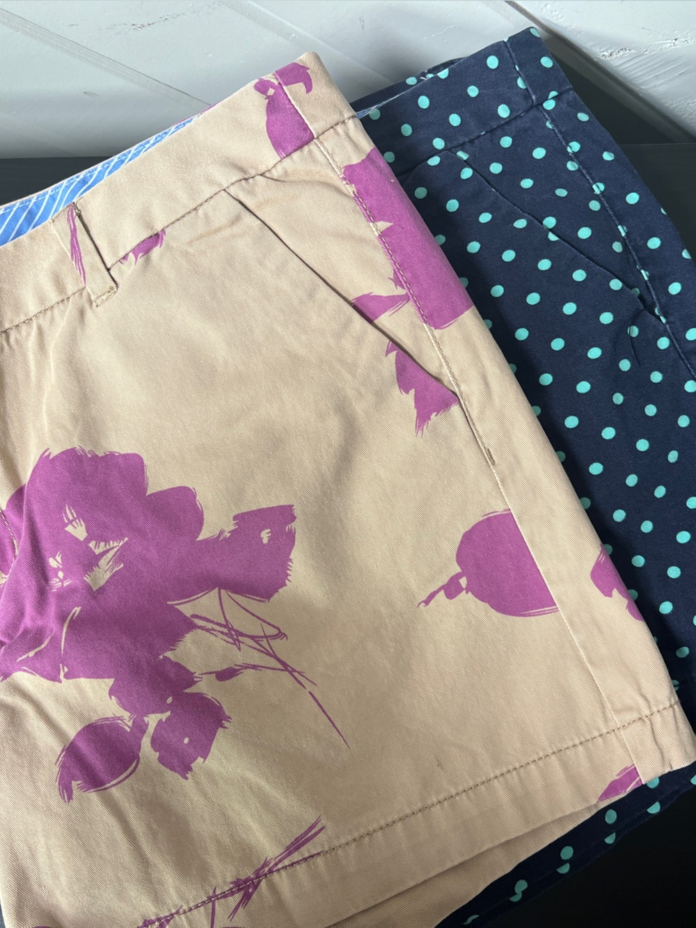 2 Pairs of Ladies Merona Patterned Shorts
